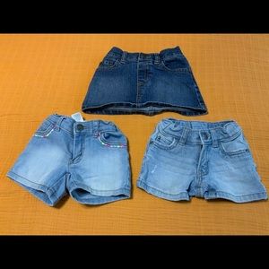 Lot of 3 toddler girl bottoms size 2T